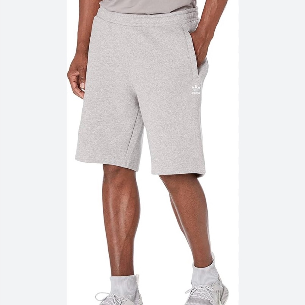 Adidas Original Tre Foil Men's Athletic Light Gray Shorts XL